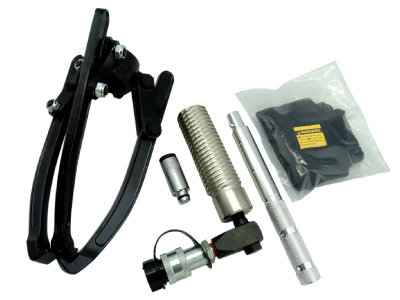 remote hydraulic pusher, puller kit, bearing puller, manual puller set, bearing pushers